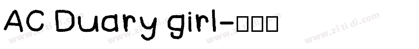 AC Duary girl字体转换